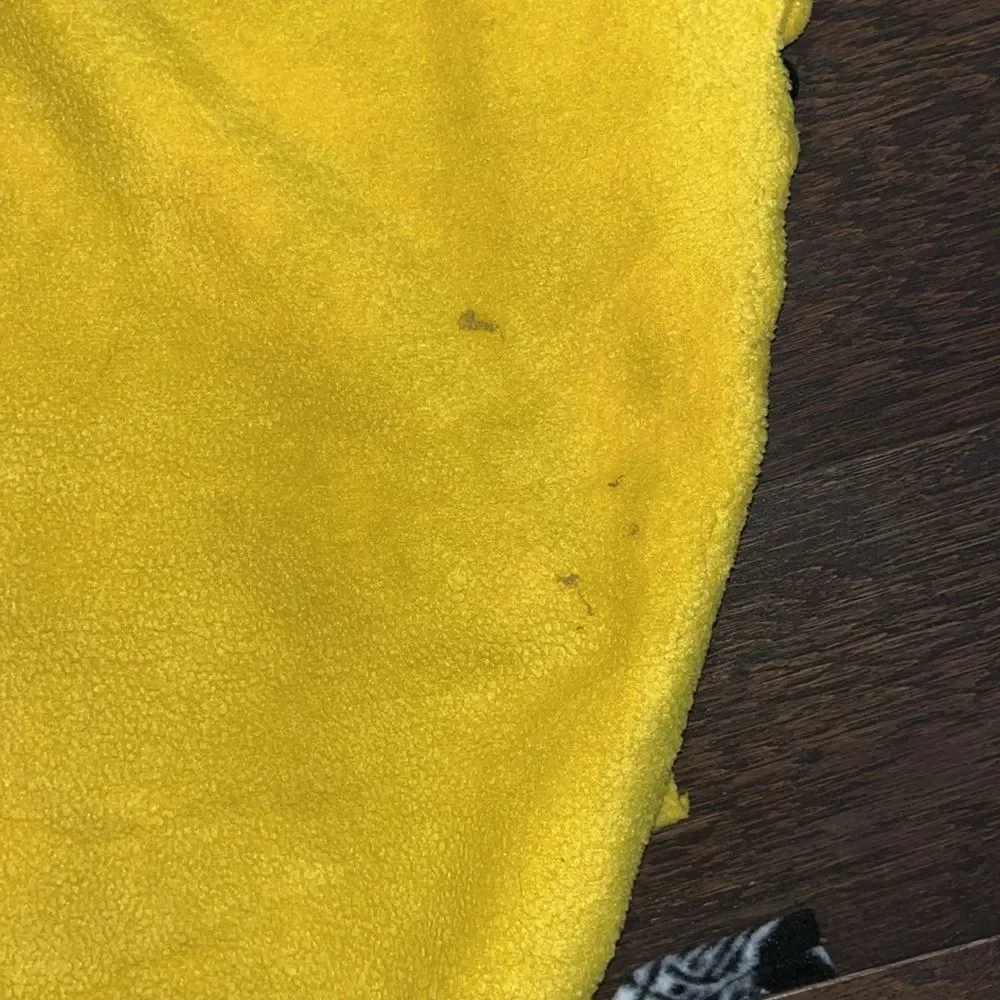 Pittsburgh Steelers homemade fleece style football throw blanket 57” x 47”approx
